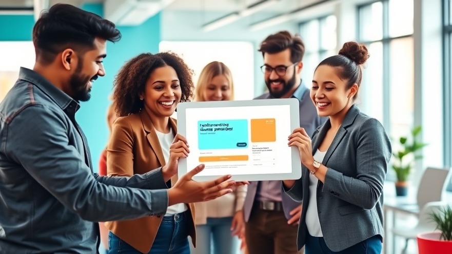 Boost conversions with effective landing pages and audience targeting in a modern office.