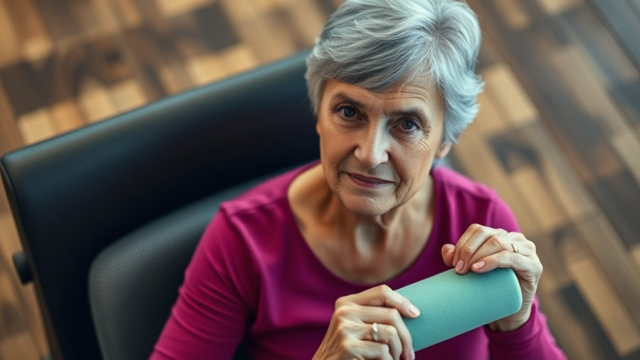 Older woman practicing low-impact exercises for core strength and healthy aging.