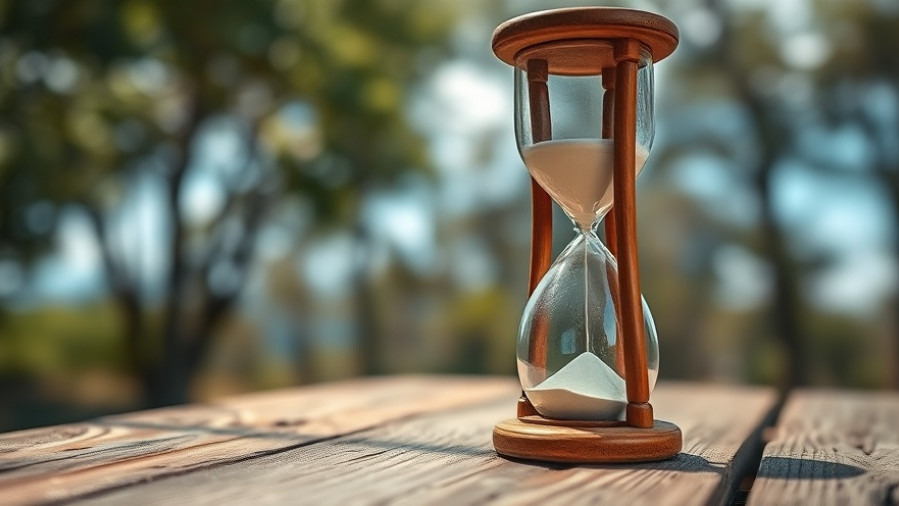 Vintage hourglass symbolizing productivity strategies and time management techniques.