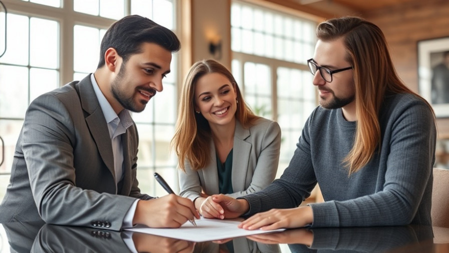 Real estate agent guiding a couple on Maryland real estate costs and home selling expenses.