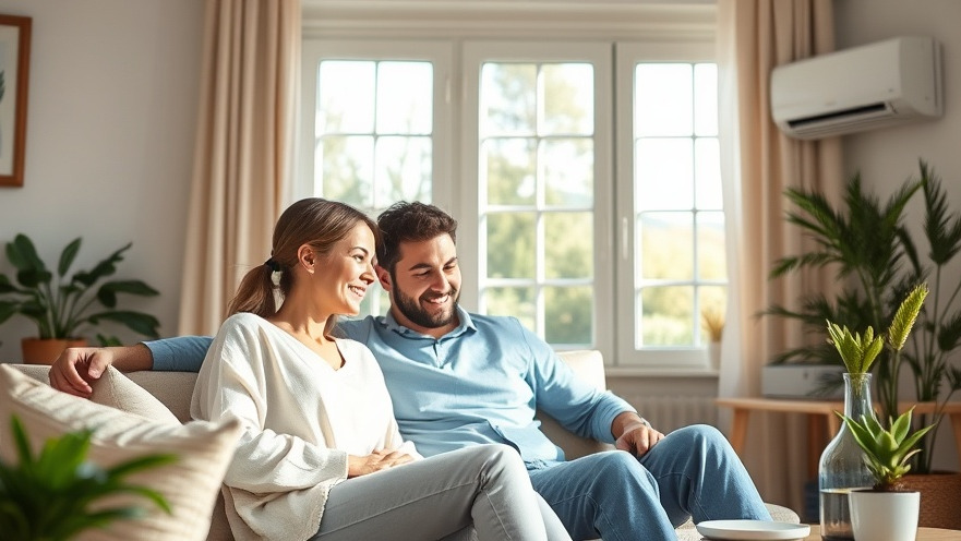 Family enjoying a safe home with an AC unit, emphasizing mold prevention tips.