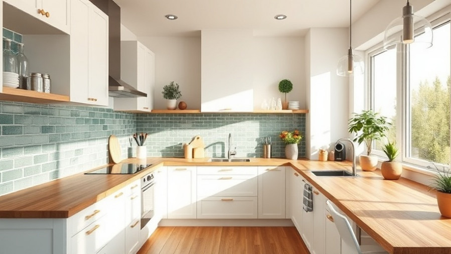 Bright contemporary kitchen showcasing durable hardwood options and natural wood countertops.