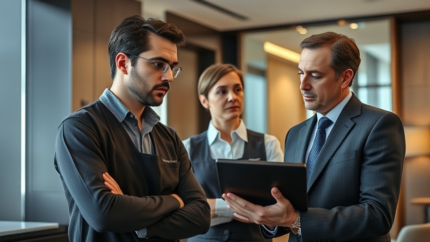 Hotel staff engaged in employee training programs, enhancing business skills in a modern setting.