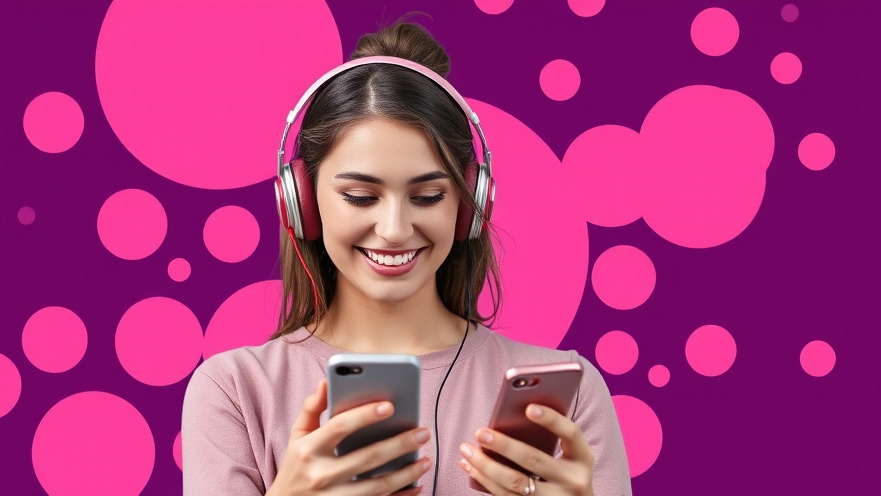 Young woman smiling at smartphone, showcasing Instagram strategies for social media engagement.