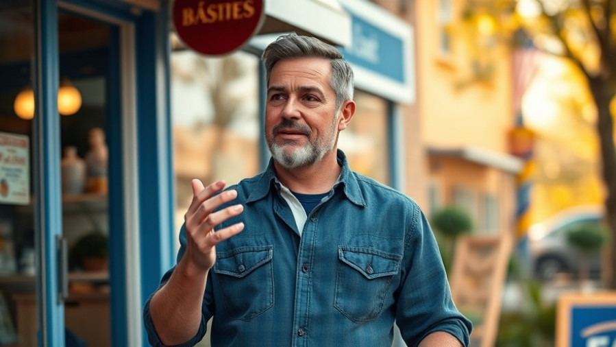 Confident small business owner explaining customer journey for sales conversion.