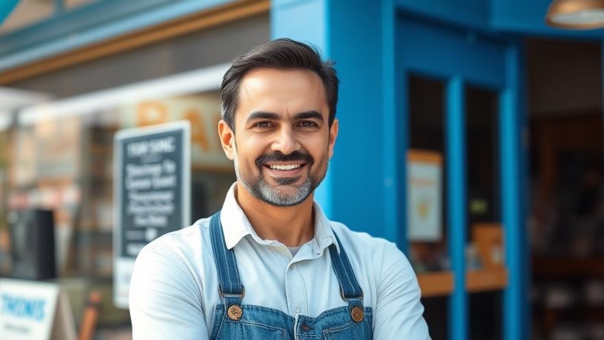 Local business owner showcasing optimized location pages with confidence.