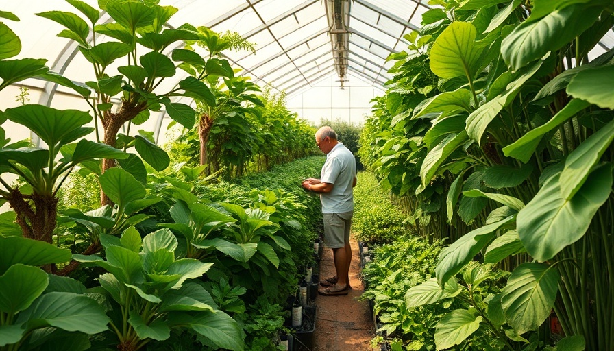 Lush greenhouse garden exemplifying chaos gardening principles