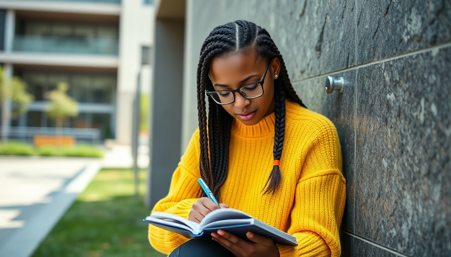 Woman writing outdoors, hottest products on Amazon inspiration.