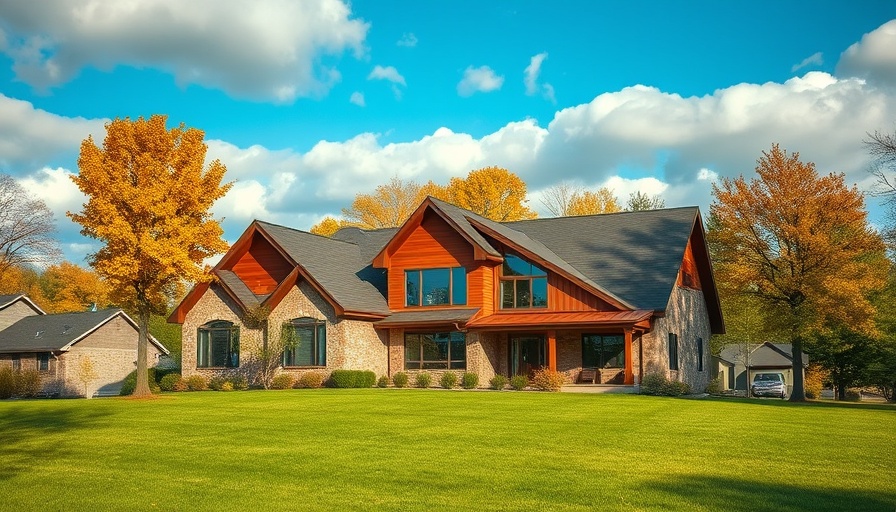 Modern suburban house in Maryland, ideal for home inspections.