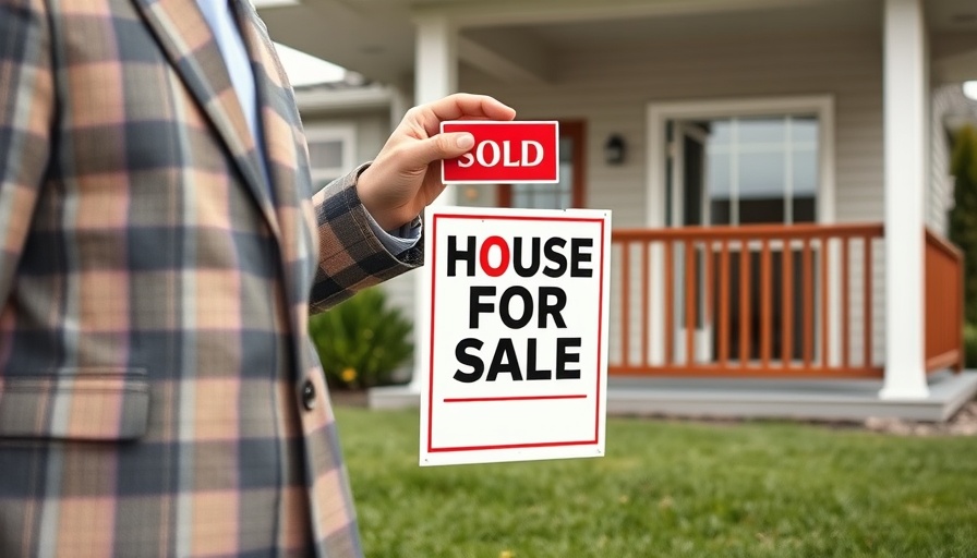 Sold sign placed on property for sale, selling rental property with tenants.