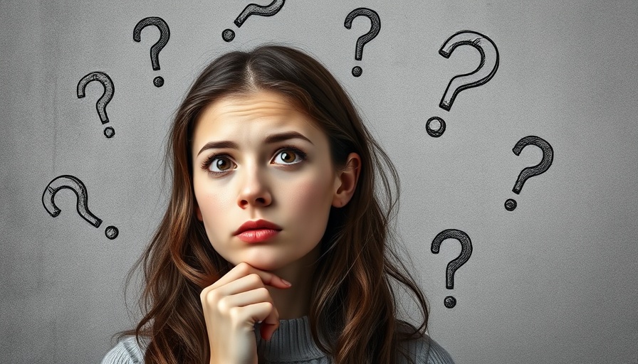 Pensive woman contemplating financial questions, money mistakes theme.
