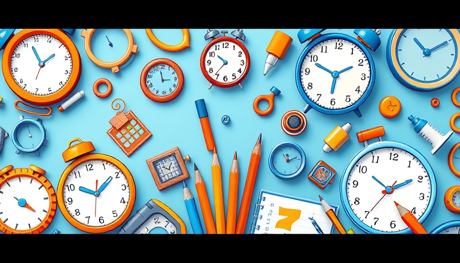 Art of Efficient Calendar Planning for Meetings with clocks and calendars.