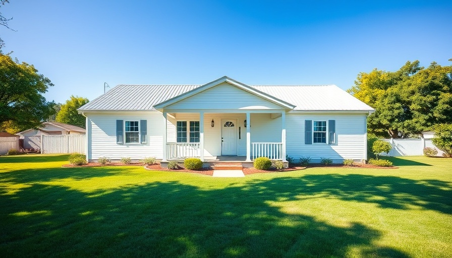 Single-story white house on green lawn, illustrating how much house you can afford with $200k salary.