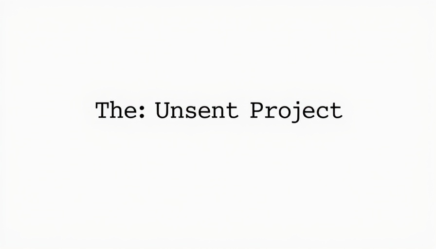 Minimalistic design featuring the text 'The Unsent Project'.