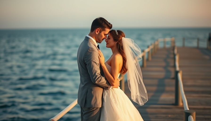 Romantic wedding couple by the sea, Credit Card Strategies for Weddings.