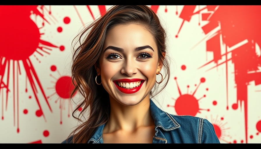 Gen Z marketing strategies concept with pop art style and smiling woman.