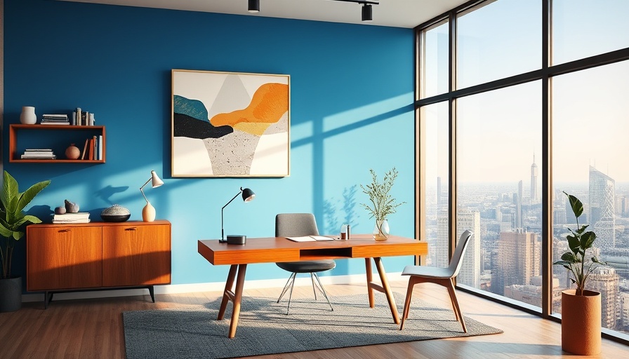 Modern home office fostering remote work rhythm with minimalist decor.