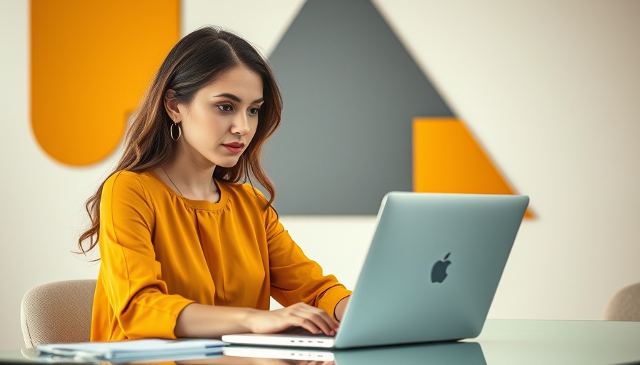 Woman analyzing digital marketing analytics on laptop.