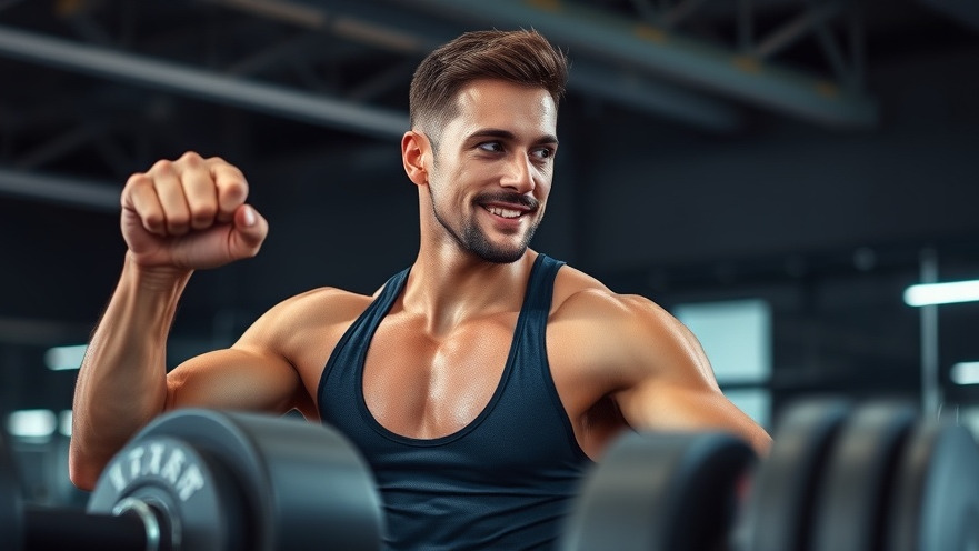 Athletic man lifting weights, showcasing hormonal balance and fitness routines.