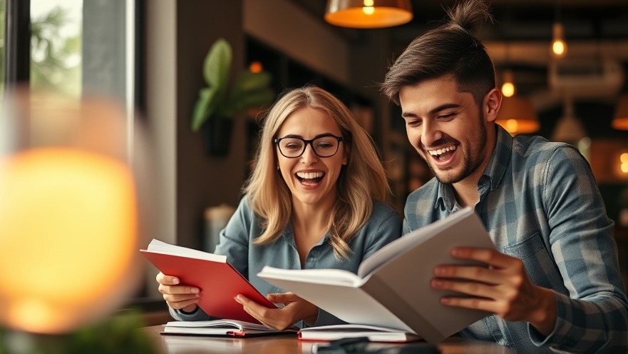 Business owner writing article in café, showcasing audience engagement and content strategy.