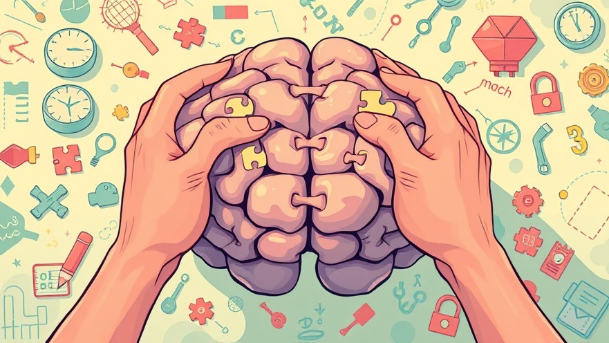 Cartoon hands solving puzzles for brain training exercises, enhancing productivity and focus.