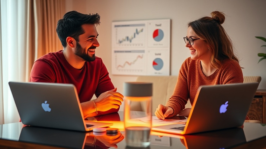 Joyful couple brainstorming adaptive budgeting strategies for financial resilience.