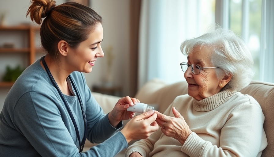 At-Home Care for Schizophrenia in Pasco County: caregiver helps elderly