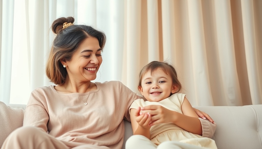 Mother and daughter sharing beauty secrets with face masks in cozy setting.