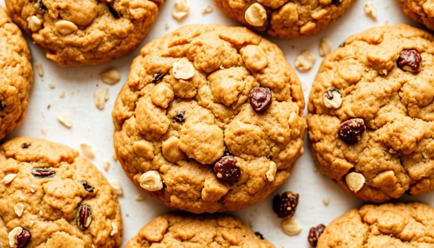 Pumpkin Spice Oatmeal Raisin Cookies