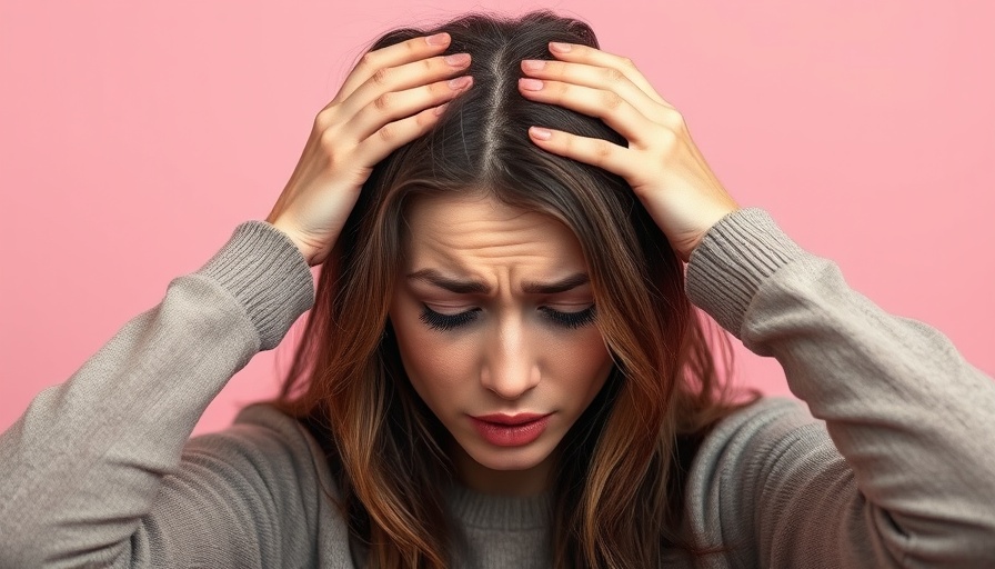 Woman experiencing stress, conveying work-life balance for mental health.