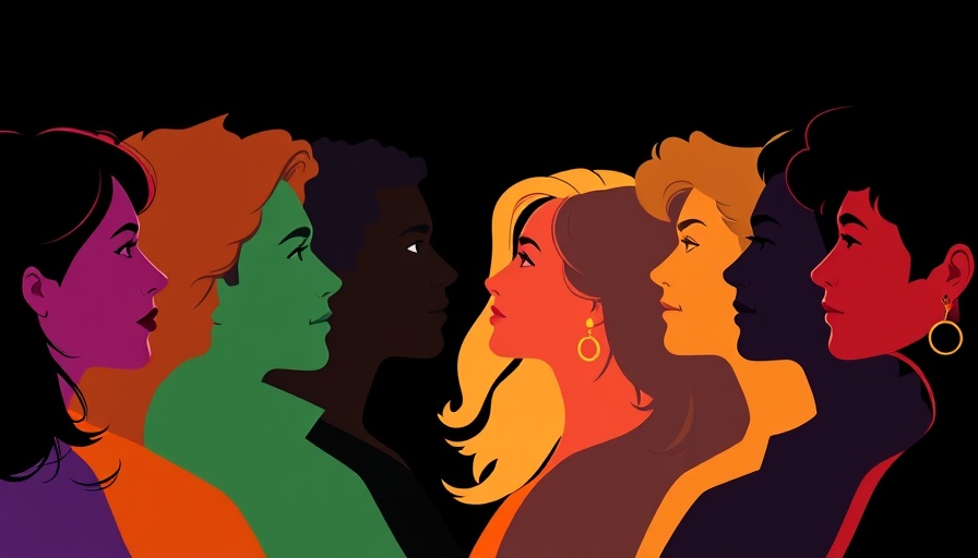 Colorful silhouettes representing unity and diversity during Black History Month.