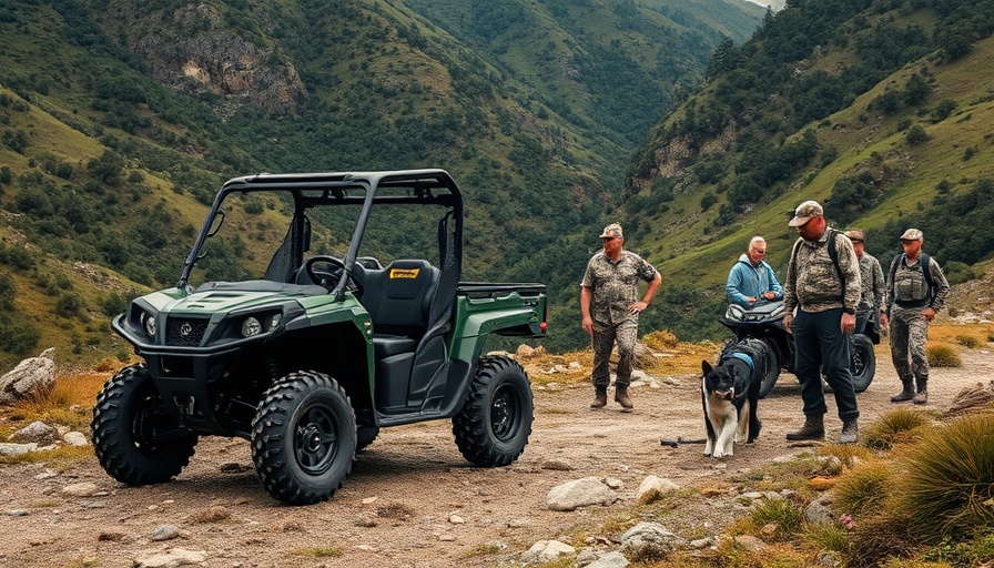 CFMoto 2026 UForce U10 UTV in mountainous terrain.