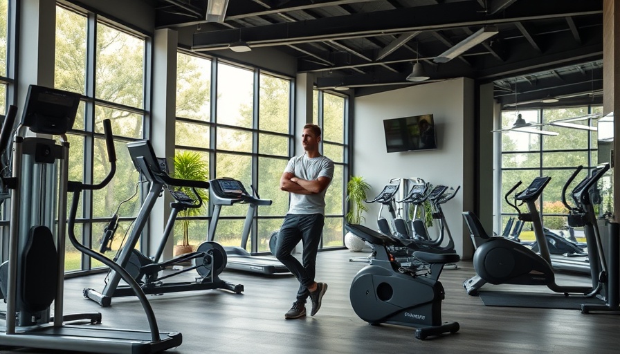 Innovative HVAC solutions in a modern home gym with exercise gear.