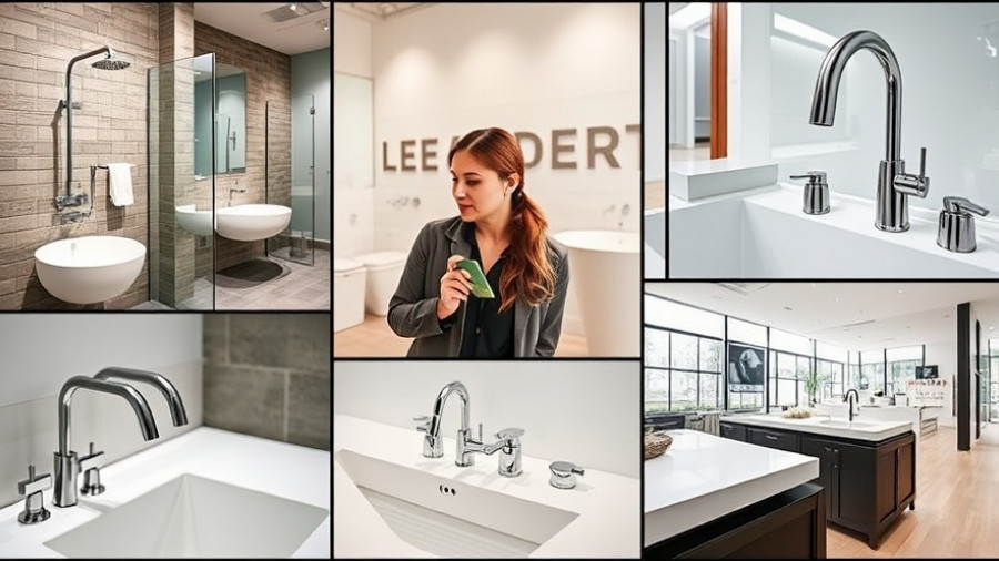 Collage showcasing Kohler faucets and fixtures in different environments
