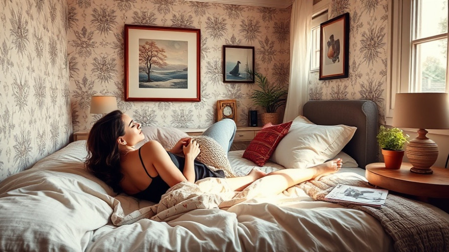 Cozy small guest room ideas with patterned wallpaper and vibrant decor.