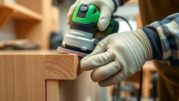 Eliminate swirl marks during cabinet sanding for a factory finish.