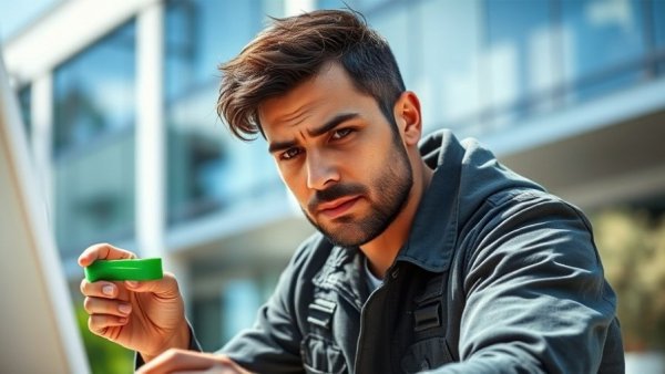 Professional painter using best painter's tape for precise results