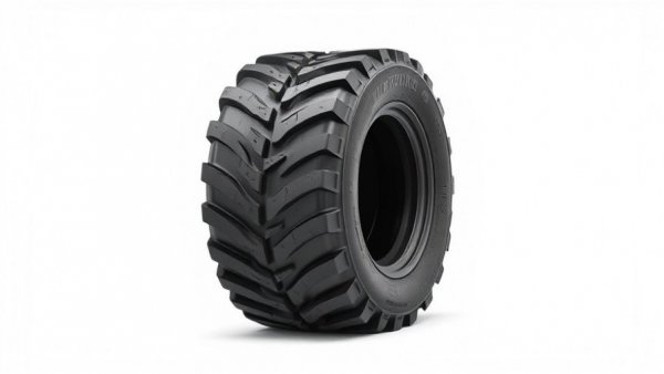 Non-directional compact tractor tires with intricate tread.