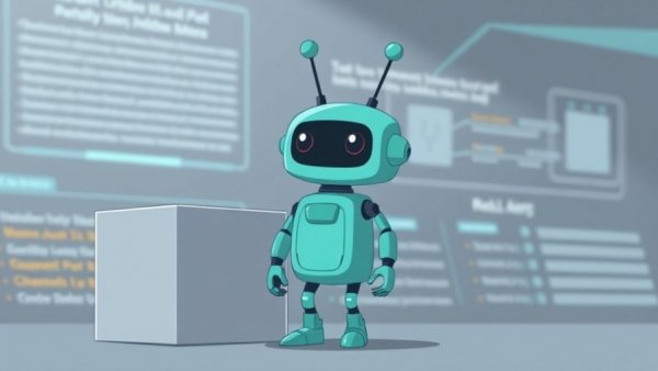 AI Single Event Alert: Teal robot beside digital interface.