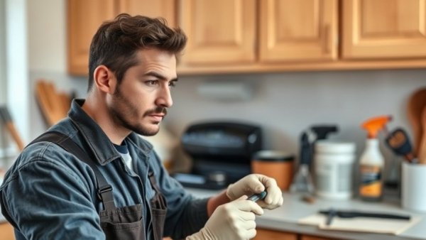 YouTube Shorts for Home Service Businesses - Painting cabinets in a kitchen