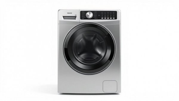 Sleek washing machine with modern design for expert laundry tips.