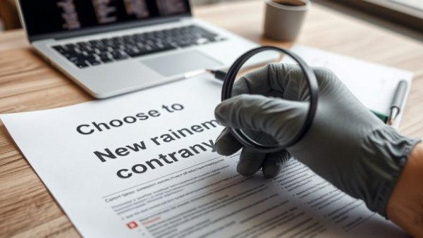 Magnifying glass examining removal company red flags, choosing a removal company.