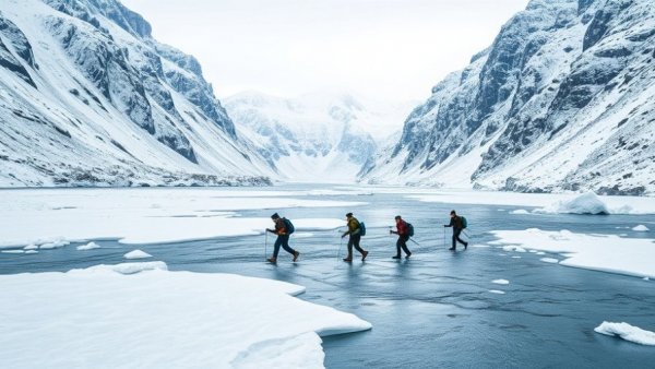 Ice porters on Chadar River experiencing climate change impacts.