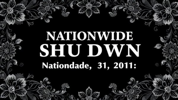 Influencer Responsibilities during National Shut Down poster with floral design.