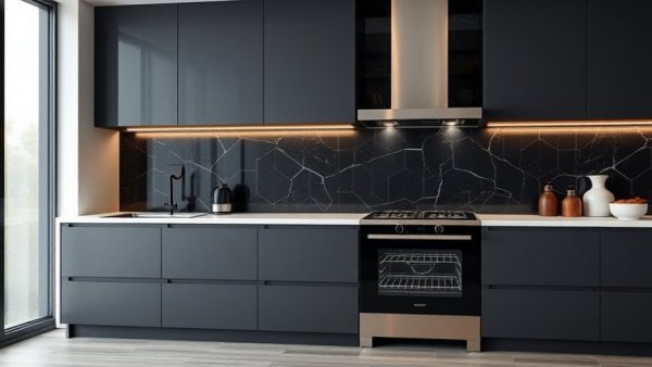 High-tech kitchen trends 2026 with a modern sleek oven