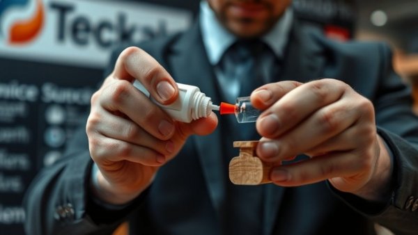 Professional demonstrating unique applications of super glue on wood.