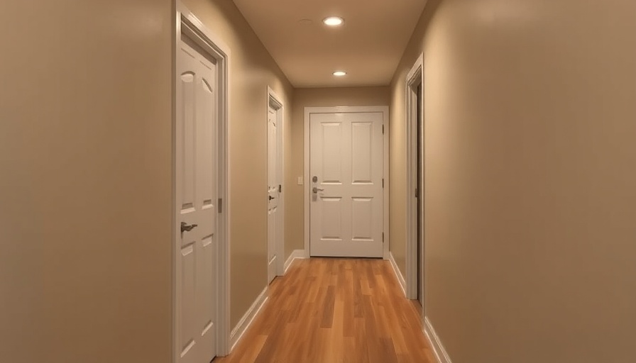 Simple hallway before affordable home renovations