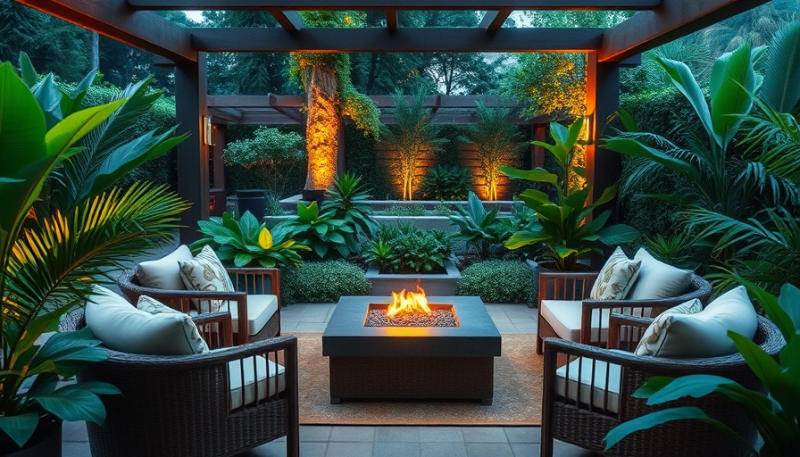 Modern outdoor patio setup for upgraded outdoor entertaining spaces.
