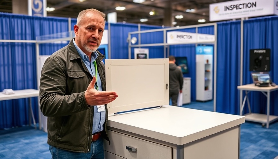 Demonstration of perfect inspection table for cabinet doors.