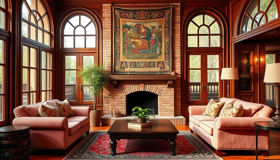 Cozy home design trends in elegant living room with earthy tones.